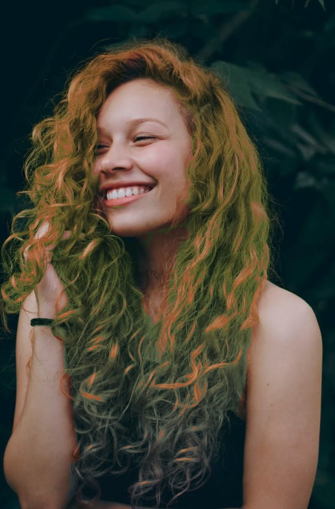 Step 3 After - Final hair color transformation by AI